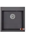 Врезная мойка Emar Морион 52x51x20 см искусственный камень цвет черный