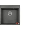 Врезная мойка Emar 52x51x20 см искусственный камень цвет антрацит