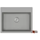 Врезная мойка Emar Барит 51x64x19 см искусственный камень цвет серый