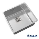 Врезная мойка Oulin Ol-0363 42x44x18 см нержавеющая сталь цвет сатин