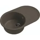 Мойка под столешницу Ewigstein Elegant r50f 80x52x25 см гранит цвет темно-бежевый