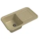 Мойка под столешницу Ewigstein Antik 60f 91x56x25 см гранит цвет бежевый