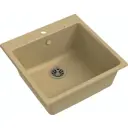 Кухонная мойка Ewigstein Gerd 50 56x56x25 см гранит цвет бежевый