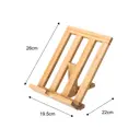 Подставка для планшета 19.5x4.5x26 см бамбук цвет бежевый