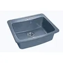 Мойка под столешницу Granfest S-605 73x57x25 см мрамор цвет черный