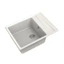 Кухонная мойка под столешницу Granfest Level 73x53x25 см мрамор цвет белый