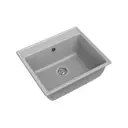 Кухонная мойка под столешницу Granfest Vertex V-580 73x53x25 см мрамор цвет серый