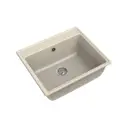 Кухонная мойка под столешницу Granfest Vertex V-580 73x53x25 см мрамор цвет бежевый