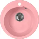 Кухонная мойка под столешницу Aquagranitex M-45 21x58x43 см мрамор цвет розовый