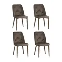 Кухонный стул Stool Group Эмма 86x59x47 см велюр цвет коричневый 4 шт