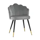 Кухонный стул Stool Group Камилла 77x53x54 см велюр цвет серый
