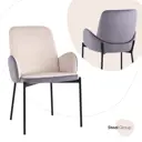 Кухонный стул Stool Group Дивора 83x60x48 см велюр цвет розовый/сиреневый