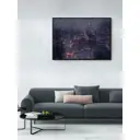 Постер в раме Просто Постер "Дождь за окном" 70x50 см