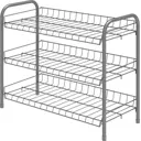 Подставка Nika ЭТ5 46x52x28 см 2 полки сталь цвет серый