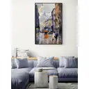 Постер в раме Просто Постер "Тучи над городом" 70x50 см