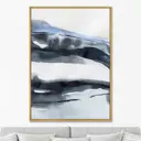Репродукция картины на холсте "Snow study. 2021г" 75x105 см