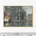 Репродукция картины на холсте "Santa maria della salute. venice. 1905г" 75x105 см