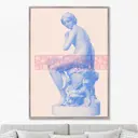 Репродукция картины на холсте "Hidden beauty. 2022г" 75x105 см