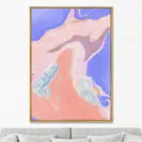 Репродукция картины на холсте "Island in the ocean. 2021г" 75x105 см