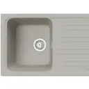 Кухонная мойка Topzero Sophia 74x53.5x20 см искусственный камень цвет светло-серый