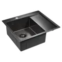 Врезная мойка Paulmark Alster PM825951-GML 59x51x20 см нержавеющая сталь цвет черный