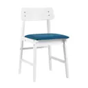 Стул кухонный Стул груп Oden white 77х55х43.5 см ткань цвет синий 2 шт