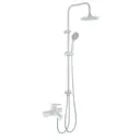 Душевая стойка onelife P02-933w со смесителем 2 режима цвет Белый глянец