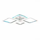 Люстра потолочная светодиодная ALMA LIGHT ALC00084CH-3000-6000K-LED.4x88W 14 м² изменение оттенков белого цвет серый серебристый