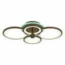 Люстра потолочная светодиодная ALMA LIGHT ALC00073BN-RGB-LED.4x100W 16 м² изменение цвета RGB цвет коричневый