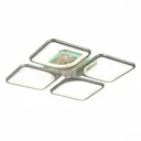 Люстра потолочная светодиодная ALMA LIGHT ALC00091SL-3000-6000K-LED.4x136W 20 м² изменение оттенков белого цвет серый серебристый