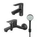 Смесители для ванной комнаты и душевой набор Orange Loop M26-311b 3 режима цвет черный