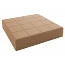 Плитка тротуарная Квадрат 400x400x80 мм коричневый