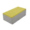 Плитка тротуарная Призма 200x100x70 мм цвет желтый