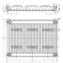 Радиатор Sti Ventil Compact 11-500-1000 боковое подключение сталь белый