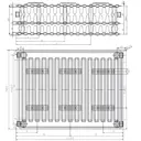 Радиатор Sti Ventil Compact 33-300-600 боковое подключение сталь белый