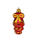 Елочная игрушка Колокольчик с бантом Коломеев ФУ-263/Н 14 см х 8 см разноцветный