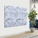 Комплект мягких панелей Tartilla треугольник шелк цвет голубой 300х300х29мм 2шт