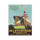 Постер Простопостер "Корабли - пароход s.s. leviathan" 70x50 см в подарочном тубусе без рамы