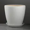 Горшок цветочный 1158452 Ориана 10 см 10 л керамика белый