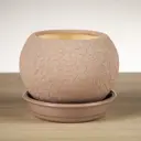 Горшок цветочный 2795226 Ориана 10 см 0.4 л керамика бежевый