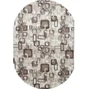 Ковер синтетический Нева Тафт 1594/103 Овал 200x300 см