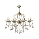 Люстра подвесная Мелодия Света PP5526/8_(1) Baroque 8 ламп 32 м² цвет бронза