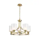 Светильник подвесной FAVOURITE 2963-5P Plexus 5 ламп 10 м² цвет золотой