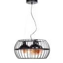 Люстра потолочная LUMINA DECO LDP 11765-3 BK Optis 3 лампы 12 м² цвет черный