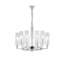 Люстра потолочная LUMINA DECO LDP 8011-12 CHR Donatti 12 ламп 32 м² цвет серый