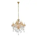 Люстра потолочная LUMINA DECO LDP 7025-8+4 GD Eliza 12 ламп 32 м² цвет золото