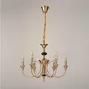 Люстра потолочная MW-LIGHT 614013106 Консуэло 6 ламп 12 м² цвет медь