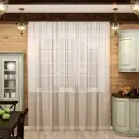 Тюль на шторной ленте YML314, 240x500 см, цвет молочный