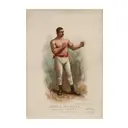 Постер Простопостер "Бокс - чемпион мира john l.sullivan" 70x50 см в раме