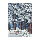 Постер Простопостер "Зима - зимний лес" 50x40 см в подарочном тубусе без рамы